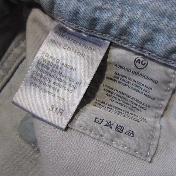 Adriano Goldschmied AG Ex-Boyfriend Slim in 25 Years Deep Dust Destroyed Jean 31 - Picture 5 of 7